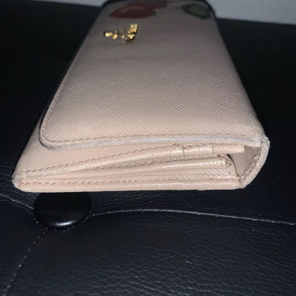 Prada Saffiano Cherry Long Wallet + Bundle - Picture 9 of 15